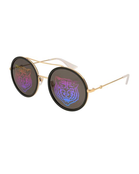 rainbow tiger lense gucci glasses|GUCCI .